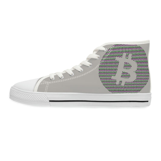 Bitcoin Women's High Top Sneakers, BTC6