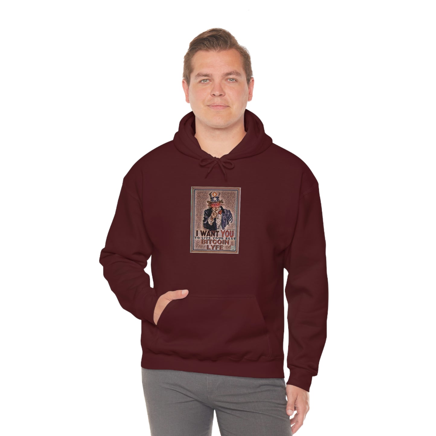 Bitcoin LYFE Uncle Sam Hoodie