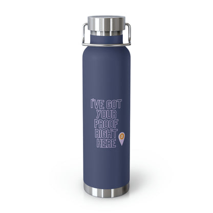 BTC Proof Right Here 22oz Vacuum Insulated Bottle #2