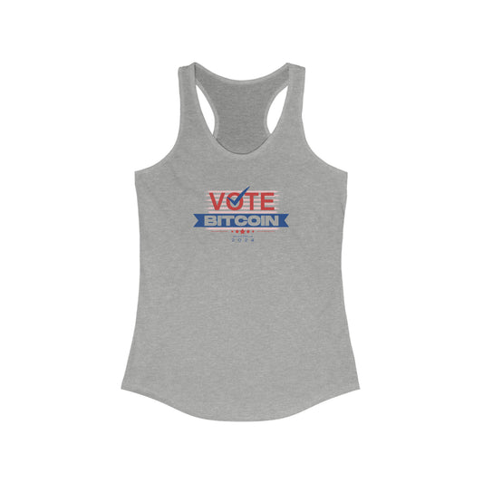 Vote Bitcoin Racerback Tank