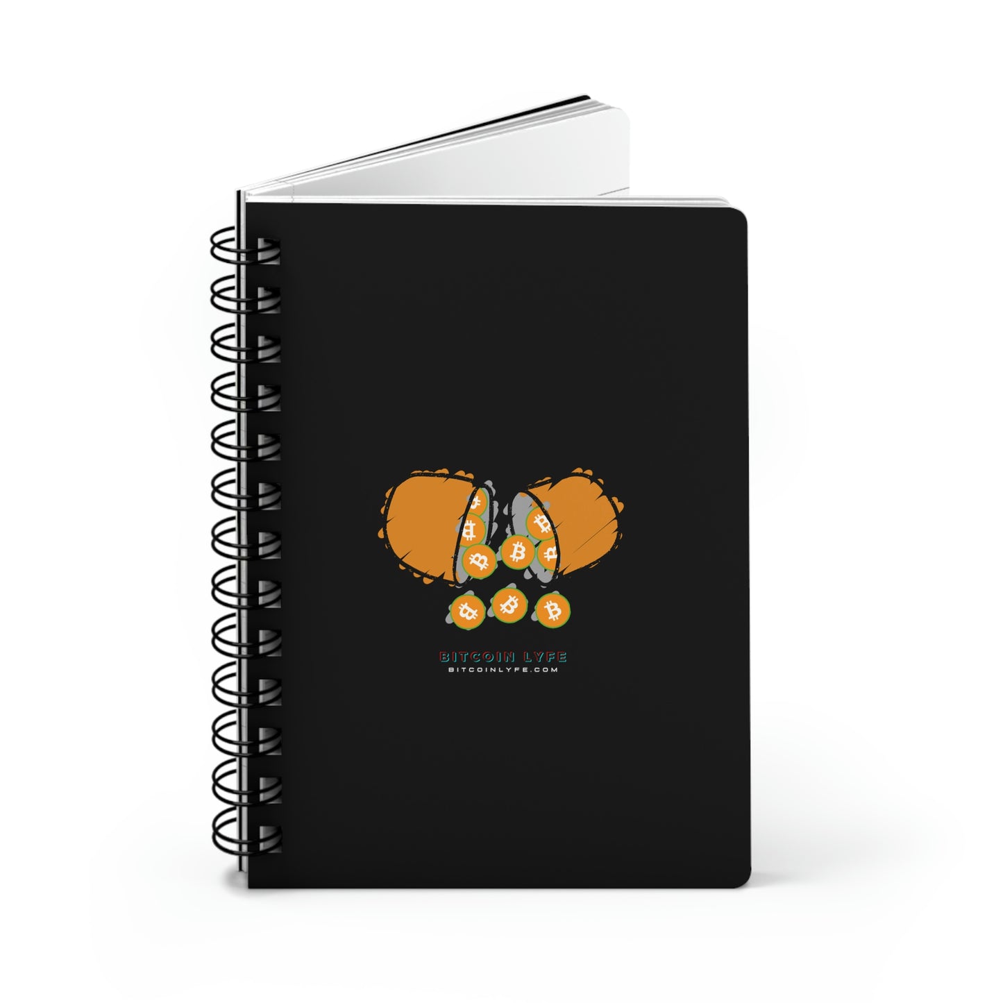 Bitcoin LYFE Orange Pill Spiral Bound Journal