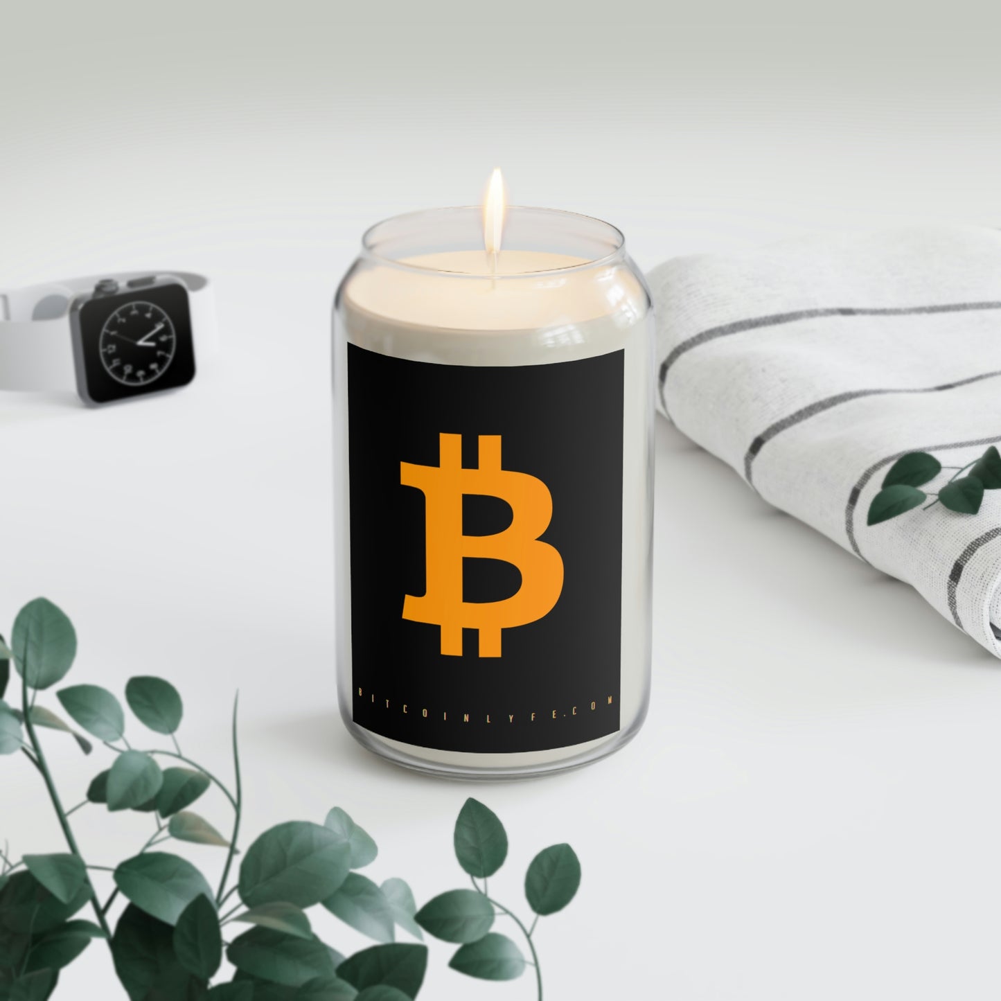 Bitcoin Large Scented Candle, BTC3