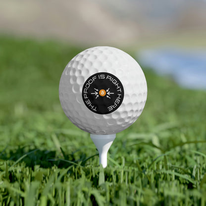 Bitcoin Proof Golf Balls, 6pcs