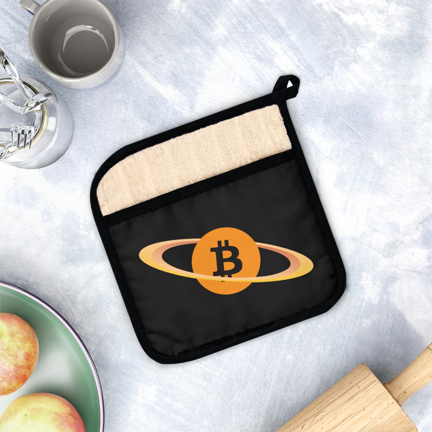 Planet B Pot Holder with Pocket