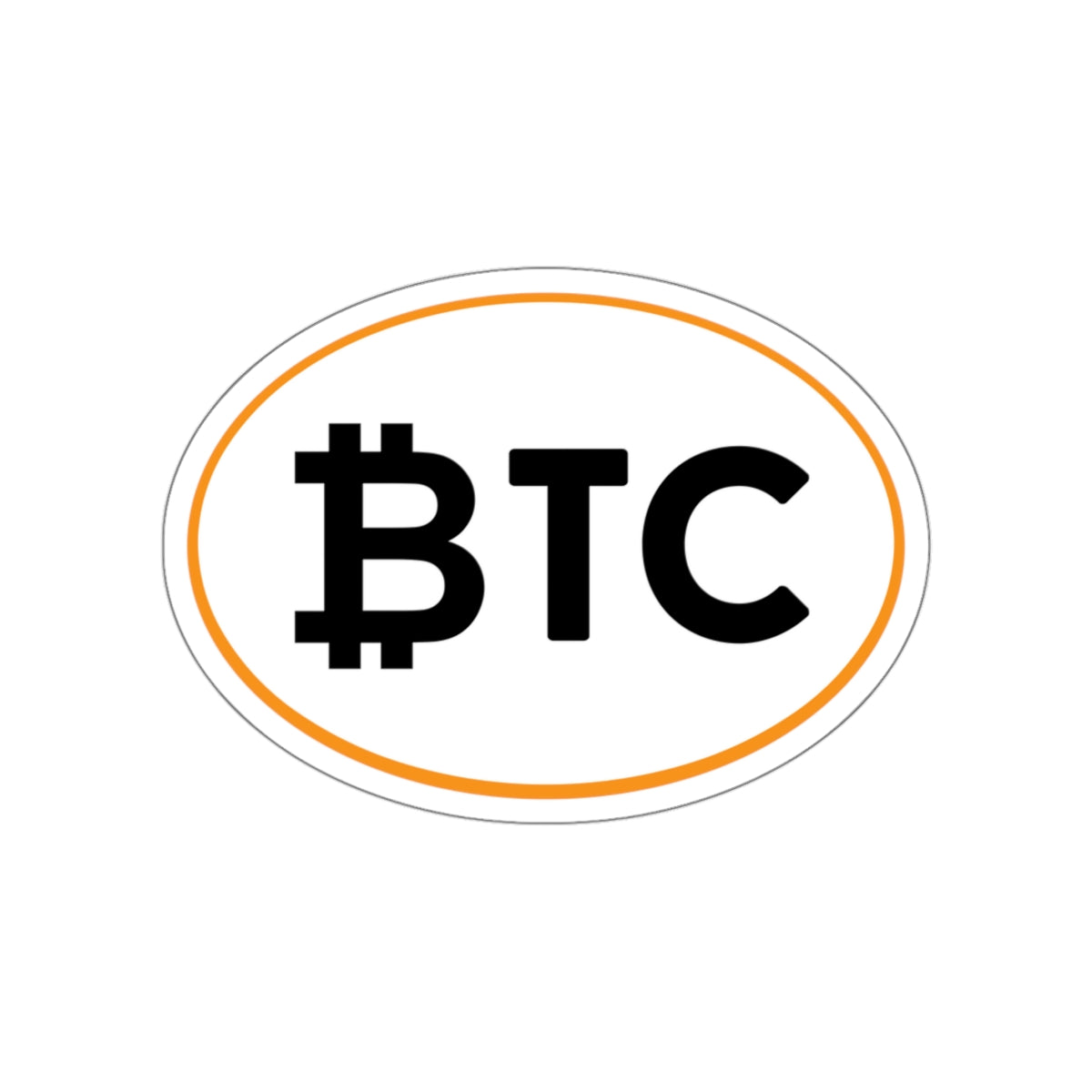 BTC #4 Oval Stickers