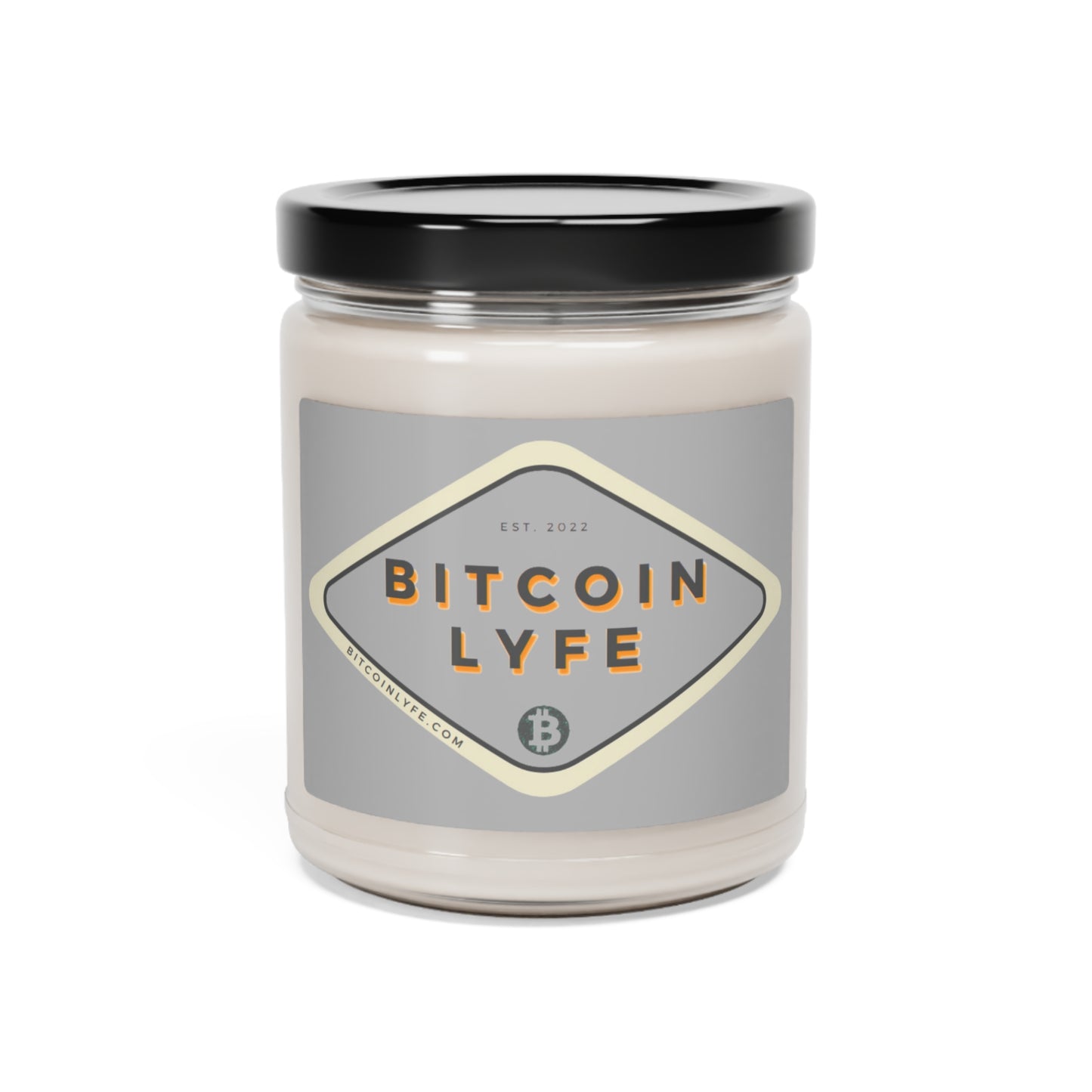 Bitcoin LYFE (Transparent) Scented Soy Candle, 9oz