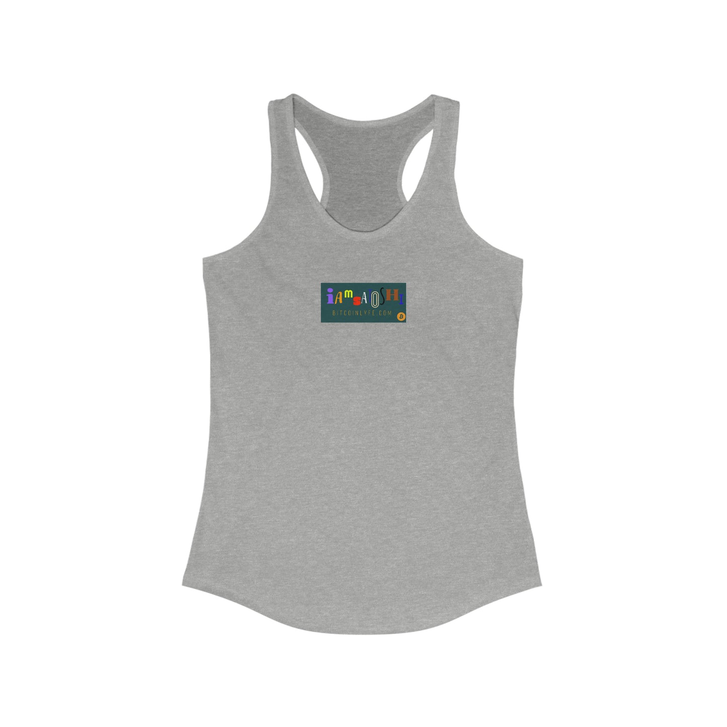 Women's I am Satoshi Racerback Tank - Three