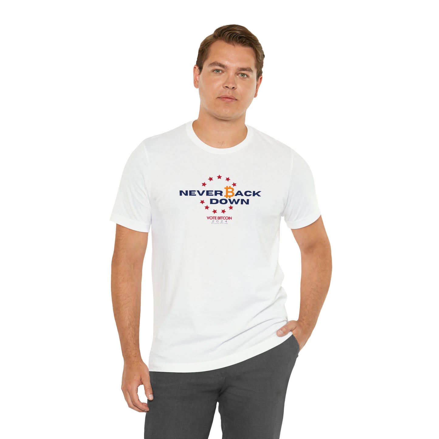 Vote - Bitdesan Short Sleeve T-Shirt