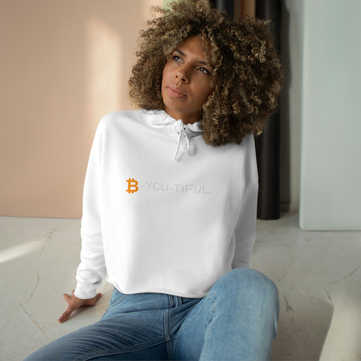 B-You-Tifil Women's Crop Hoodie