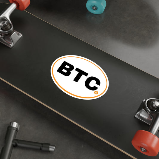 BTC #3 Oval Stickers