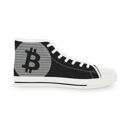 Bitcoin Men's High Top Sneakers, BTC6