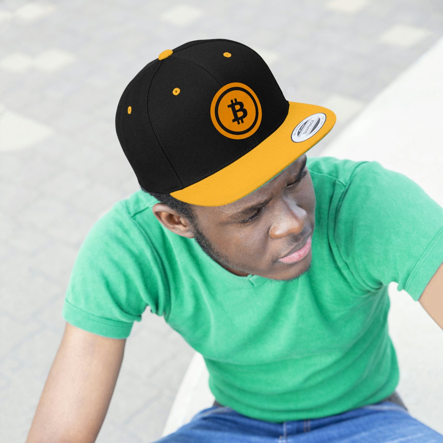 BTC5 Bitcoin Flat Bill Hat, Four Colors