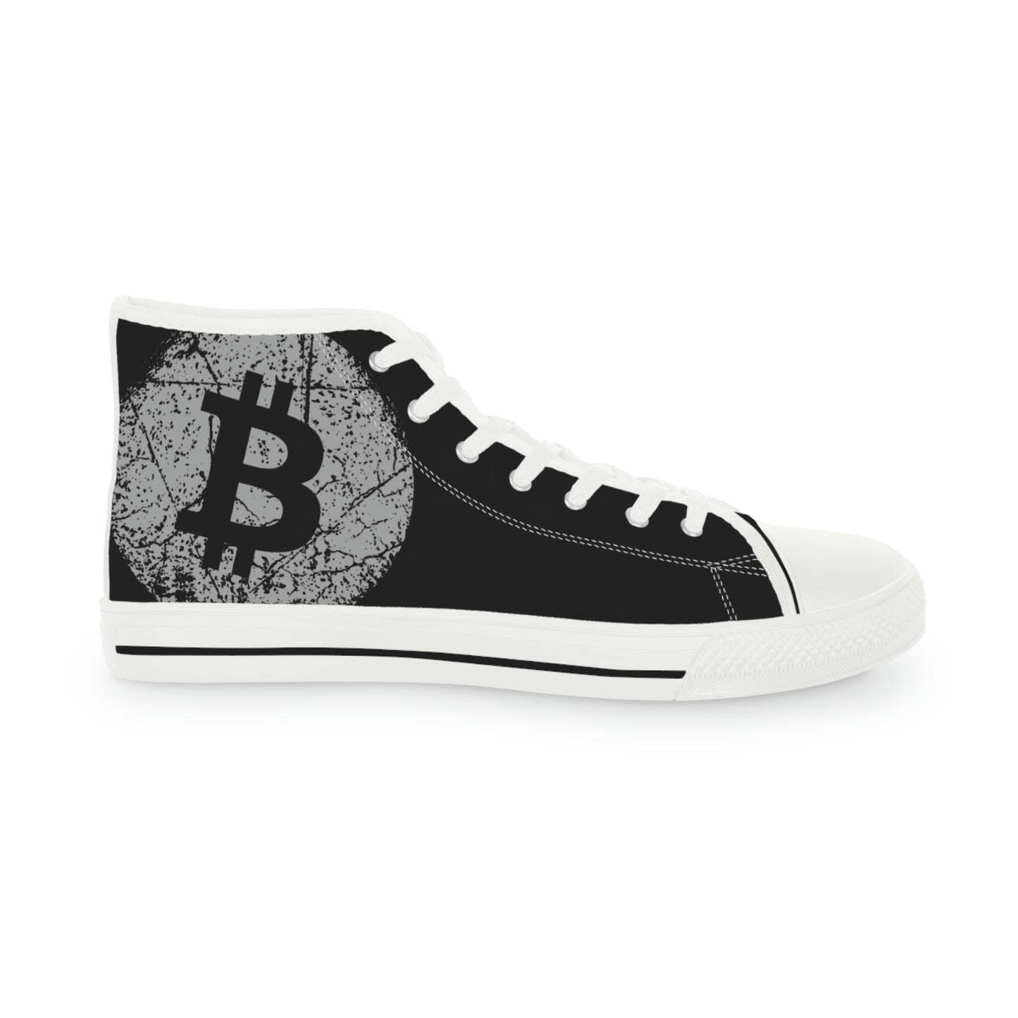 Bitcoin Men's High Top Sneakers, BTC7