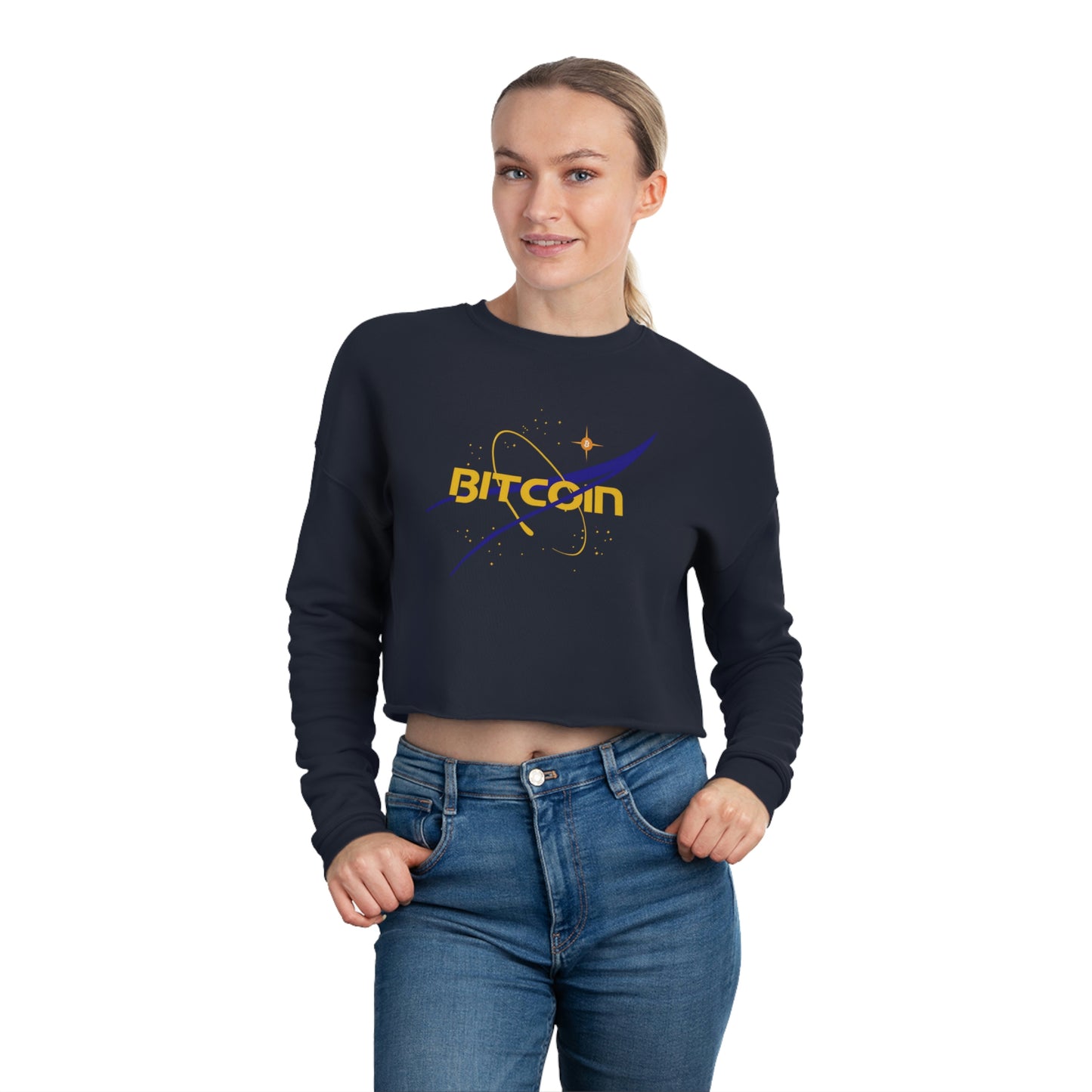 B in Space2 Women's Cropped Sweatshirt