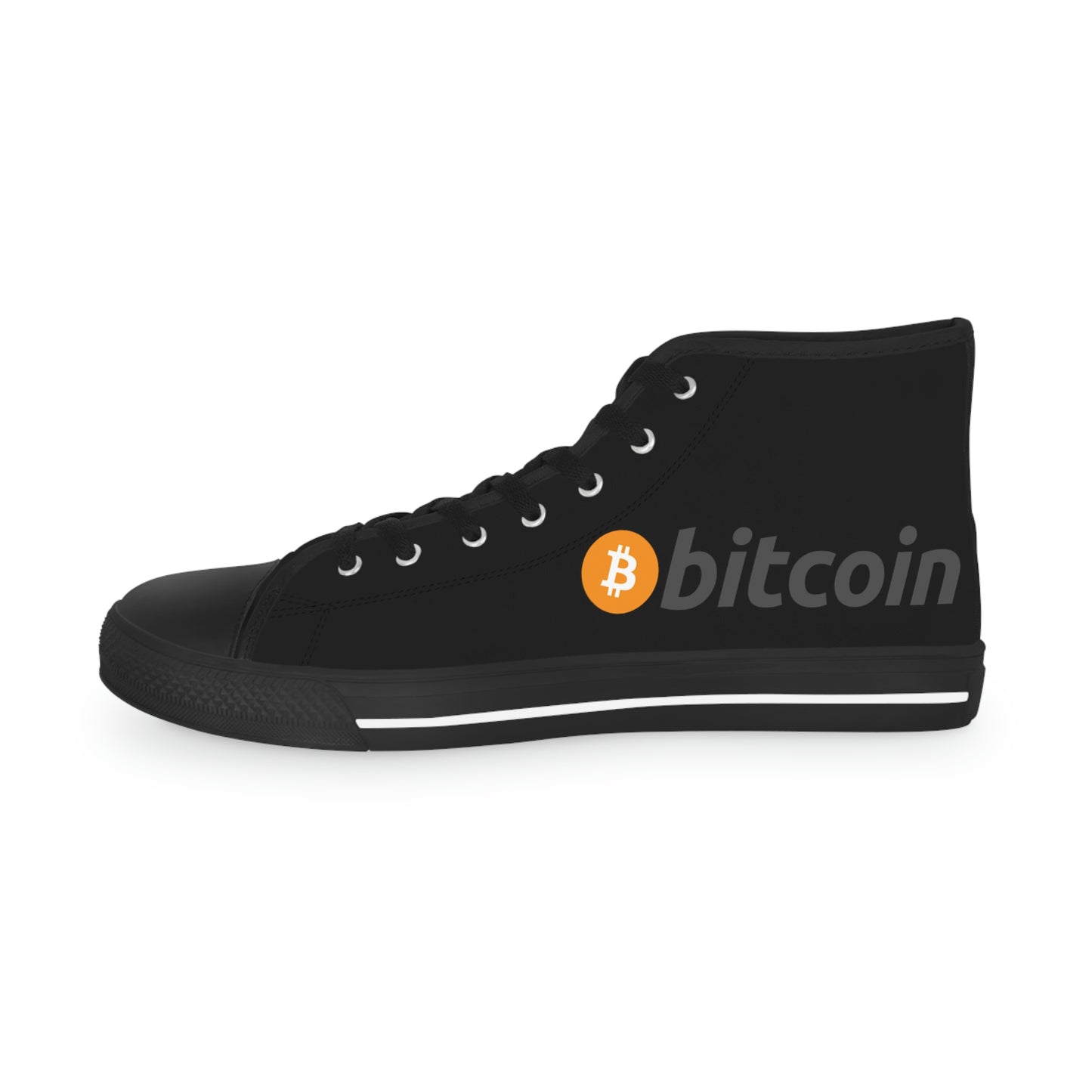 Bitcoin Men's High Top Sneakers, BTC1