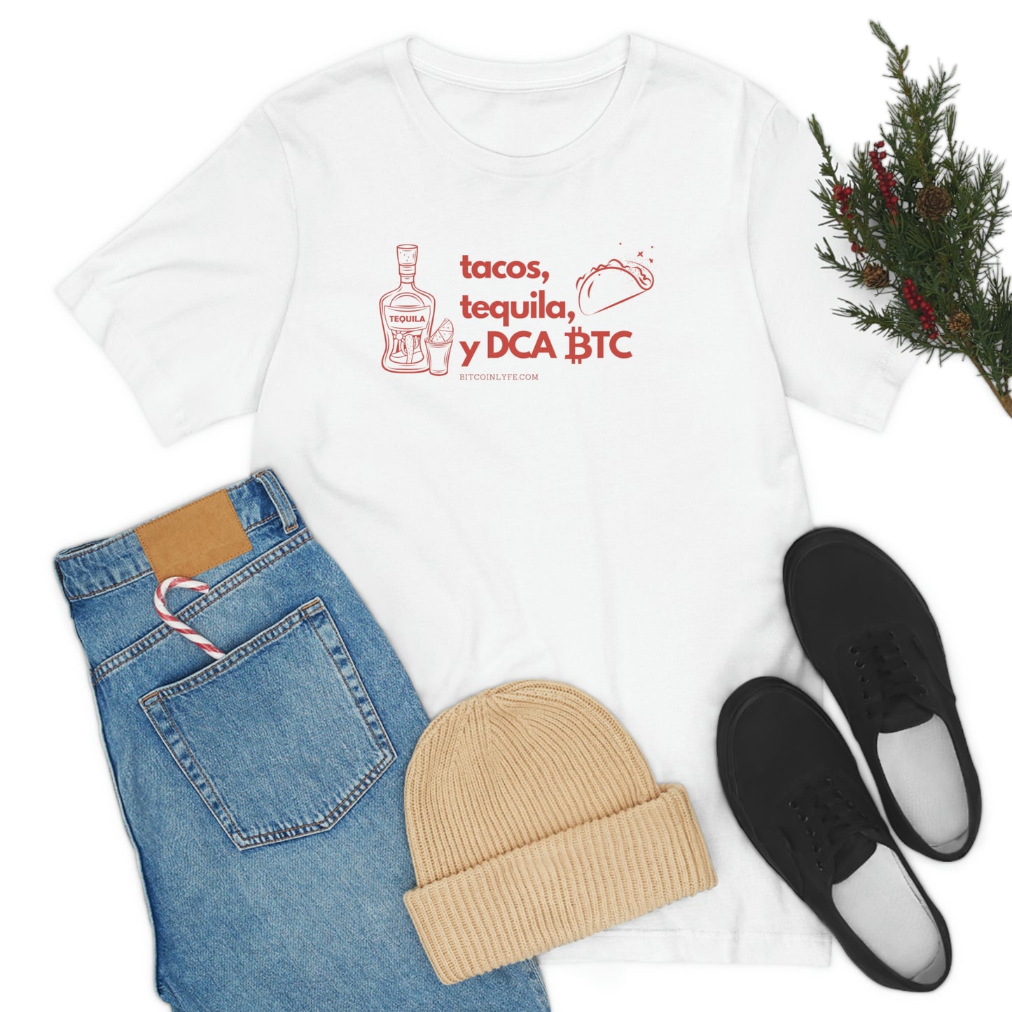 DCA BTC, Tacos, and Tequila T-Shirt - Light