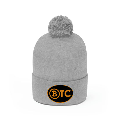 BTC Oval #5 Pom Pom Beanie