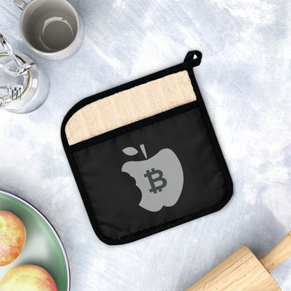 The B Apple Pot Holder with Pocket