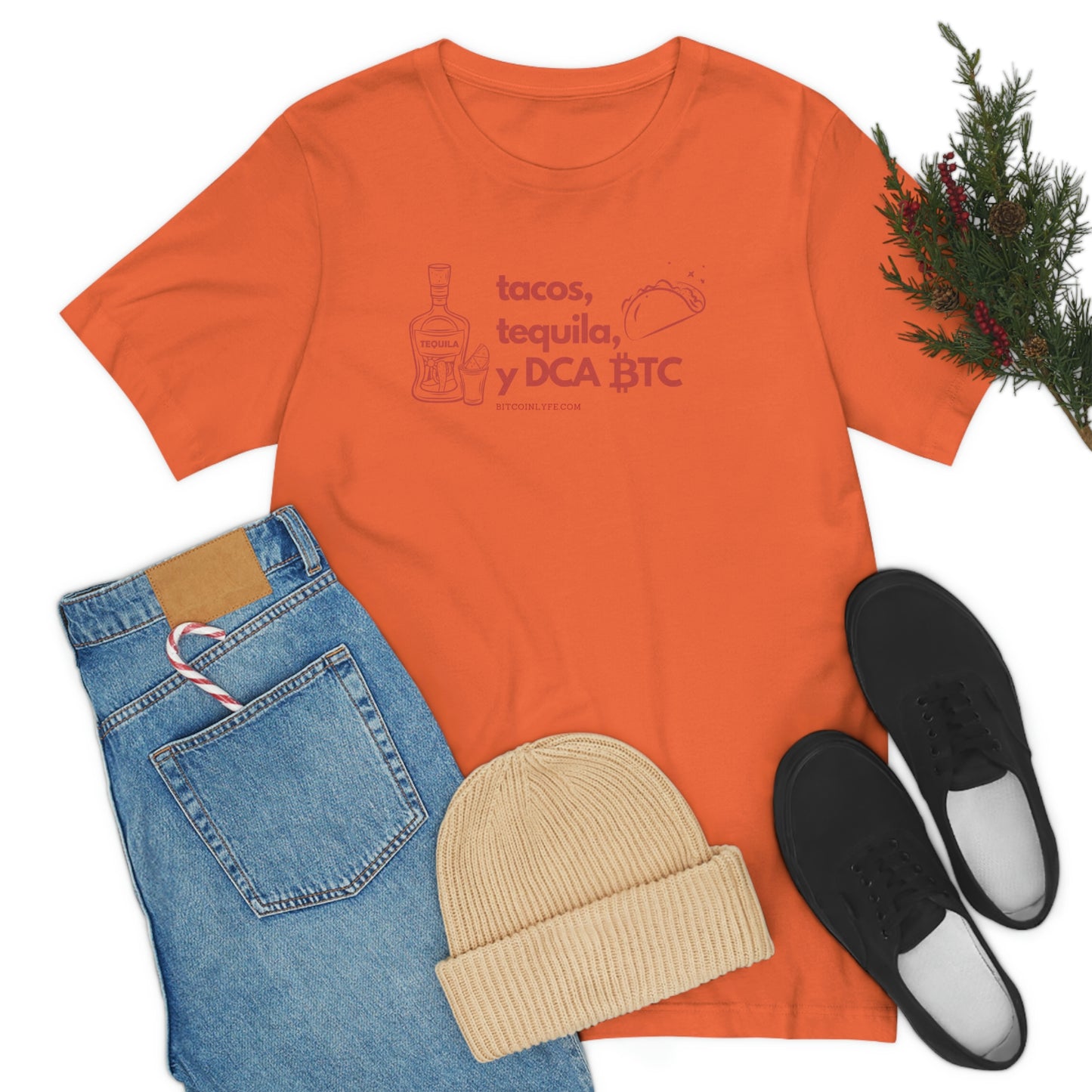 DCA BTC, Tacos, and Tequila T-Shirt - Light