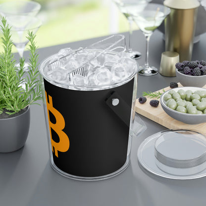 Bitcoin Ice Bucket with Tongs, BTC3