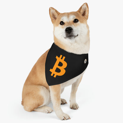 Bitcoin Pet Bandana Collar, BTC3