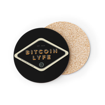 Bitcoin LYFE (Transparent) Coasters