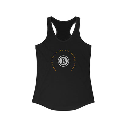 Bitcoin LYFE Global Money Racerback Tank