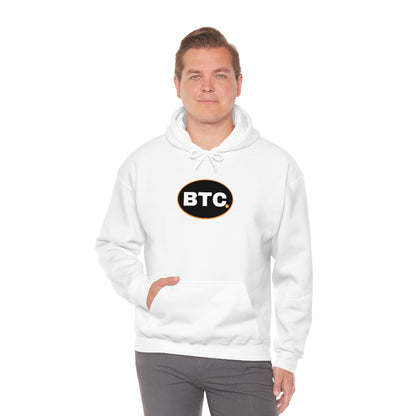 Bitcoin Oval #3 Hoodie, Blackout Version