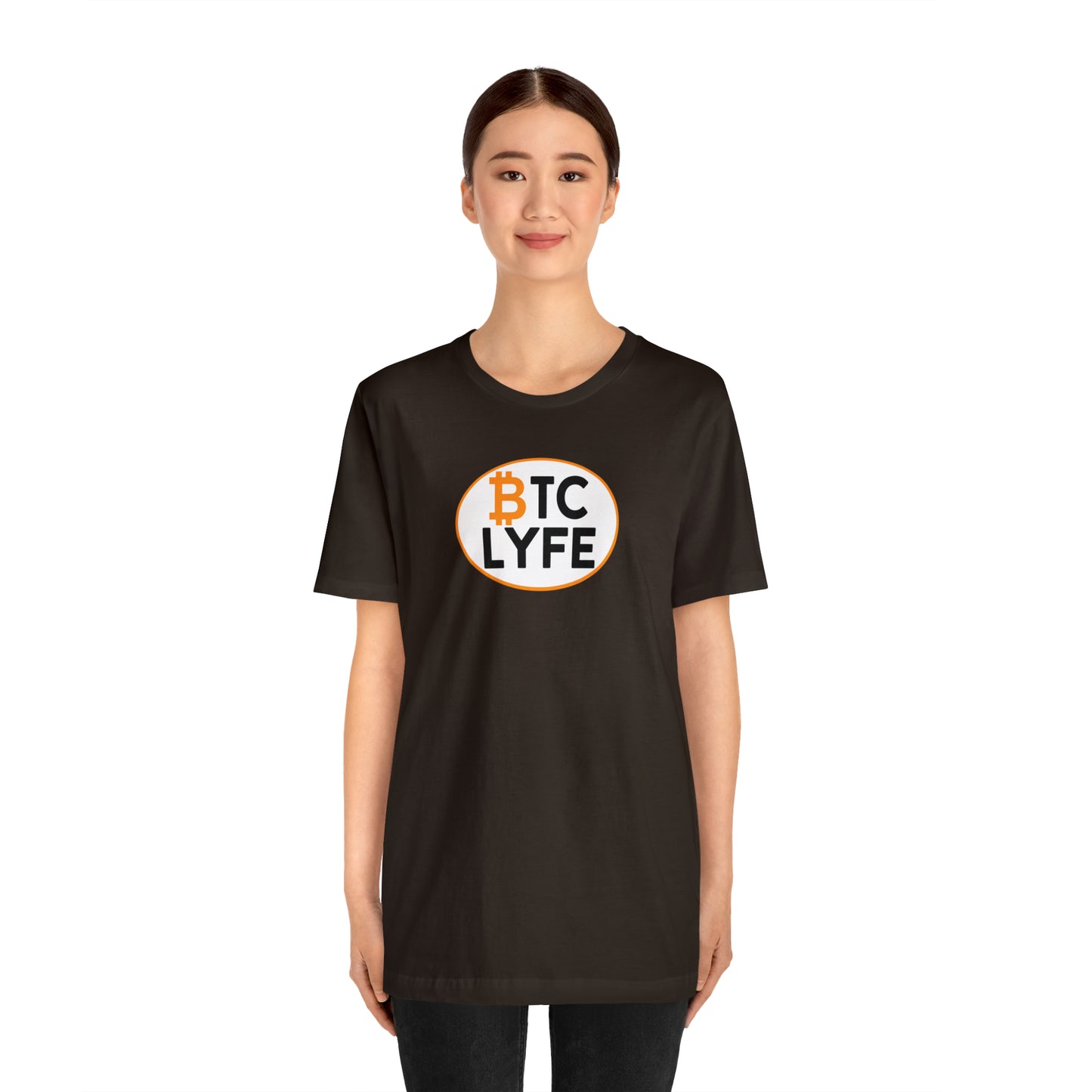 Bitcoin LYFE (Oval) Short Sleeve T-Shirt