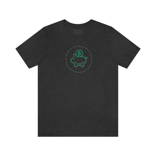 Bitcoin LYFE Piggy Bank T-Shirt