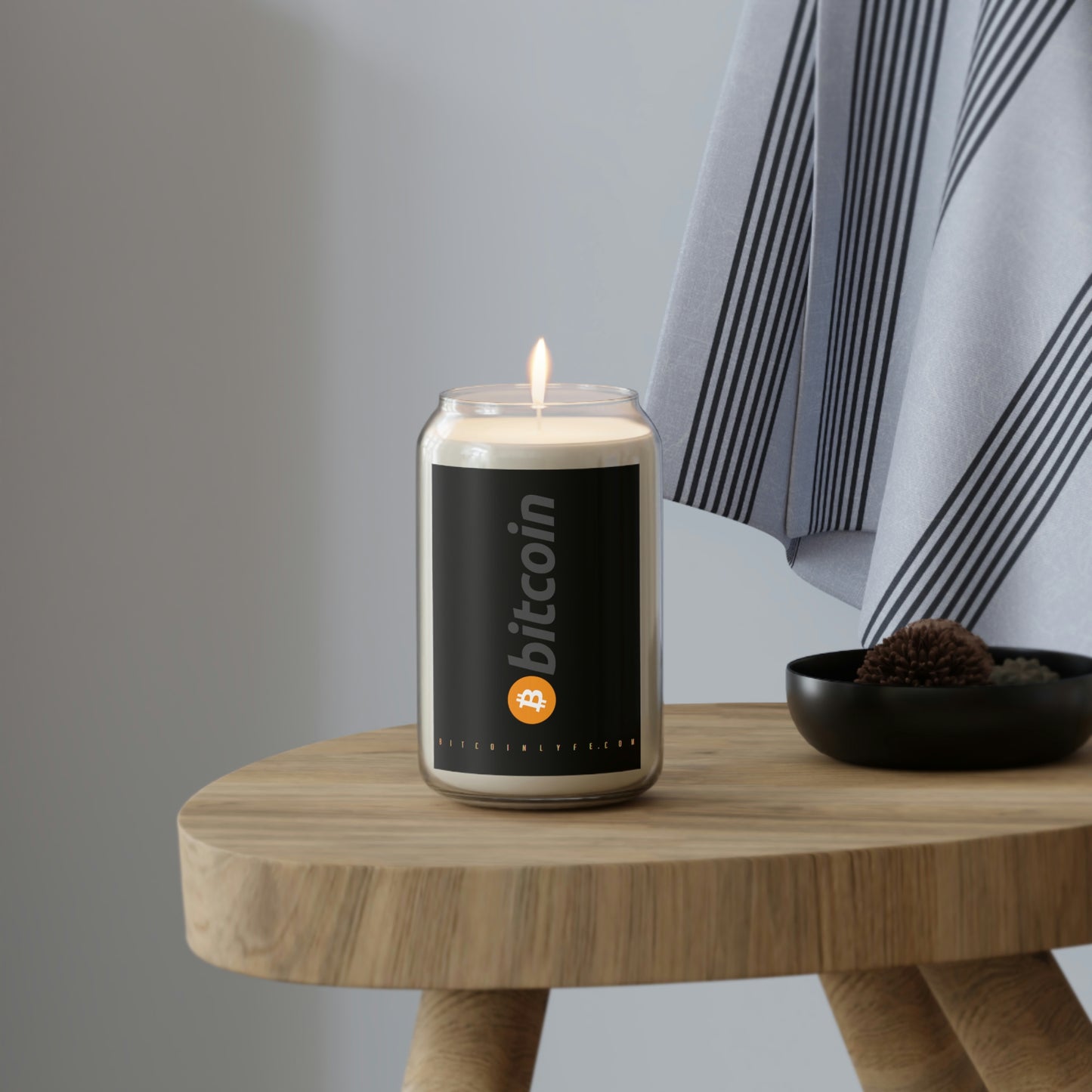 Bitcoin Large Scented Candle, BTC1