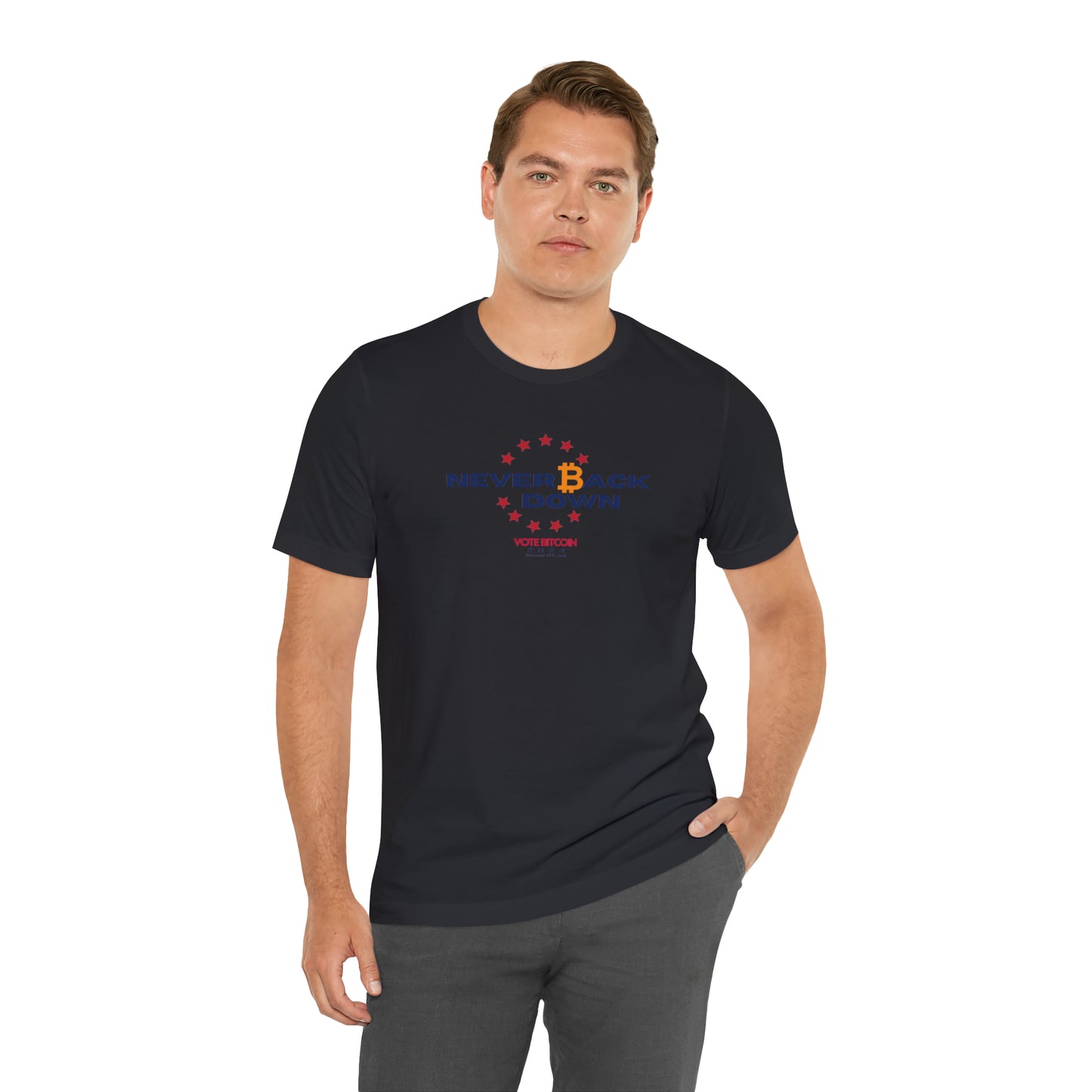 Vote - Bitdesan Short Sleeve T-Shirt