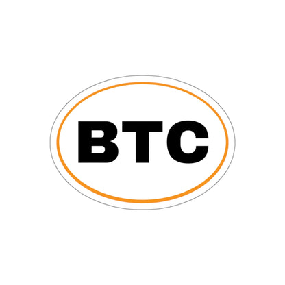 BTC #2 Oval Stickers