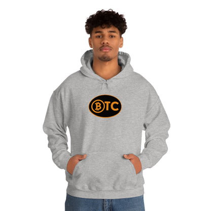 Bitcoin Oval #5 Hoodie, Blackout Version