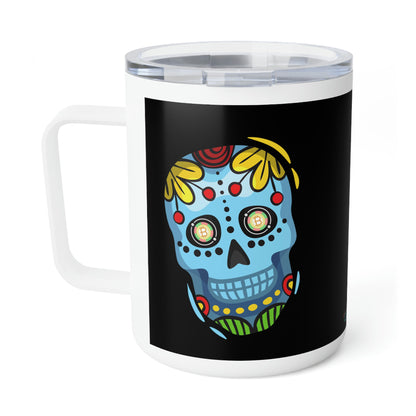 Día de los Muertos BTC 10oz Insulated Coffee Mug, Diecinueve