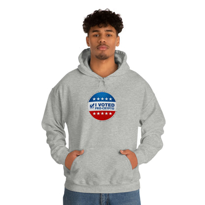 I Voted Pro-Crypto Hooded Sweatshirt