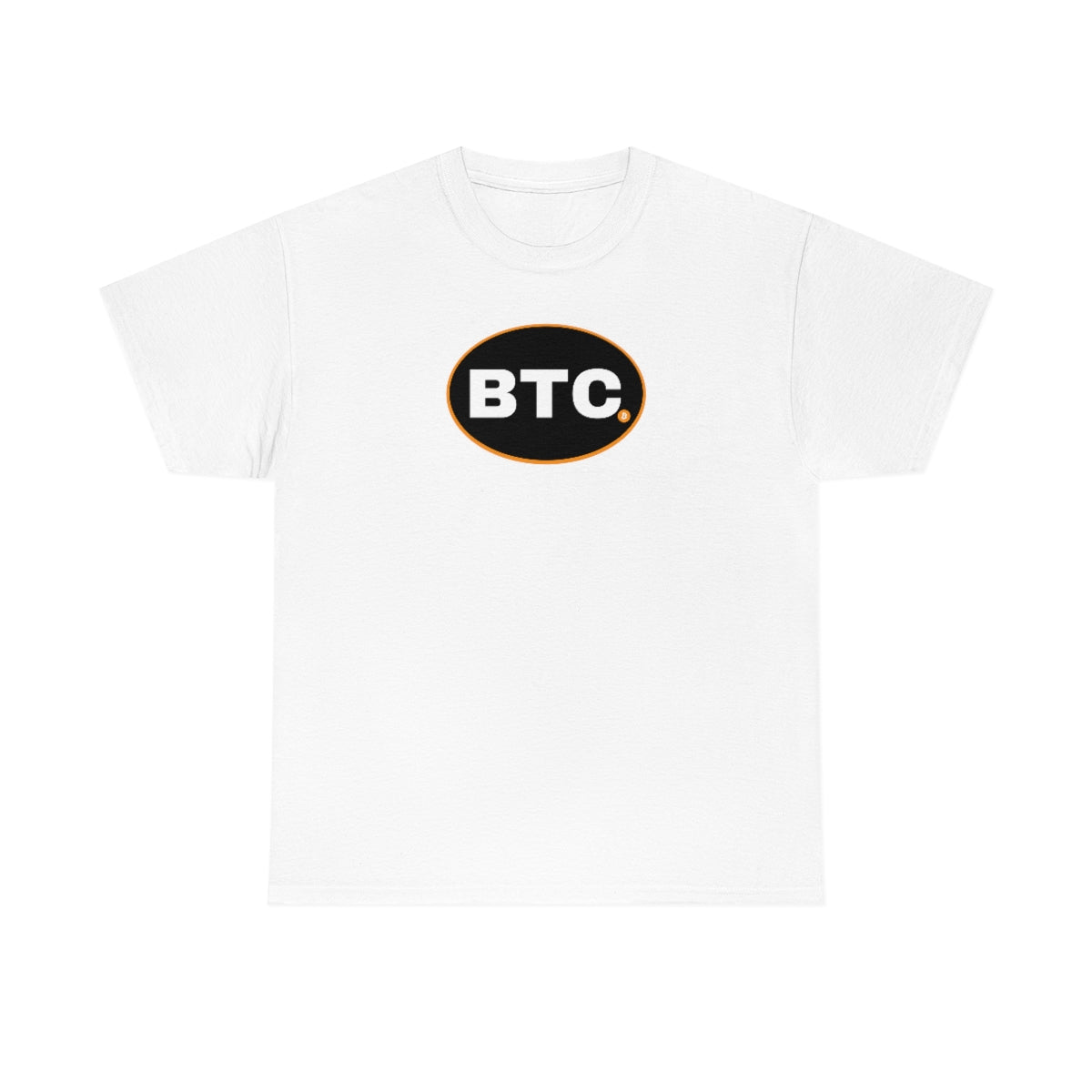 BTC Oval #3 Cotton T-Shirt, Blackout Version