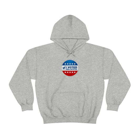 I Voted Pro-Crypto Hooded Sweatshirt