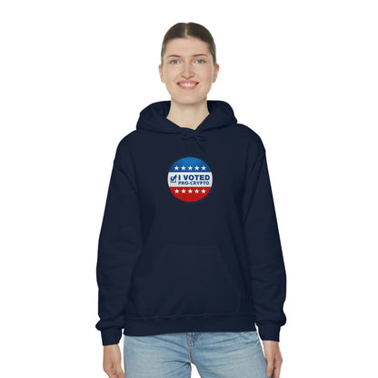 I Voted Pro-Crypto Hooded Sweatshirt