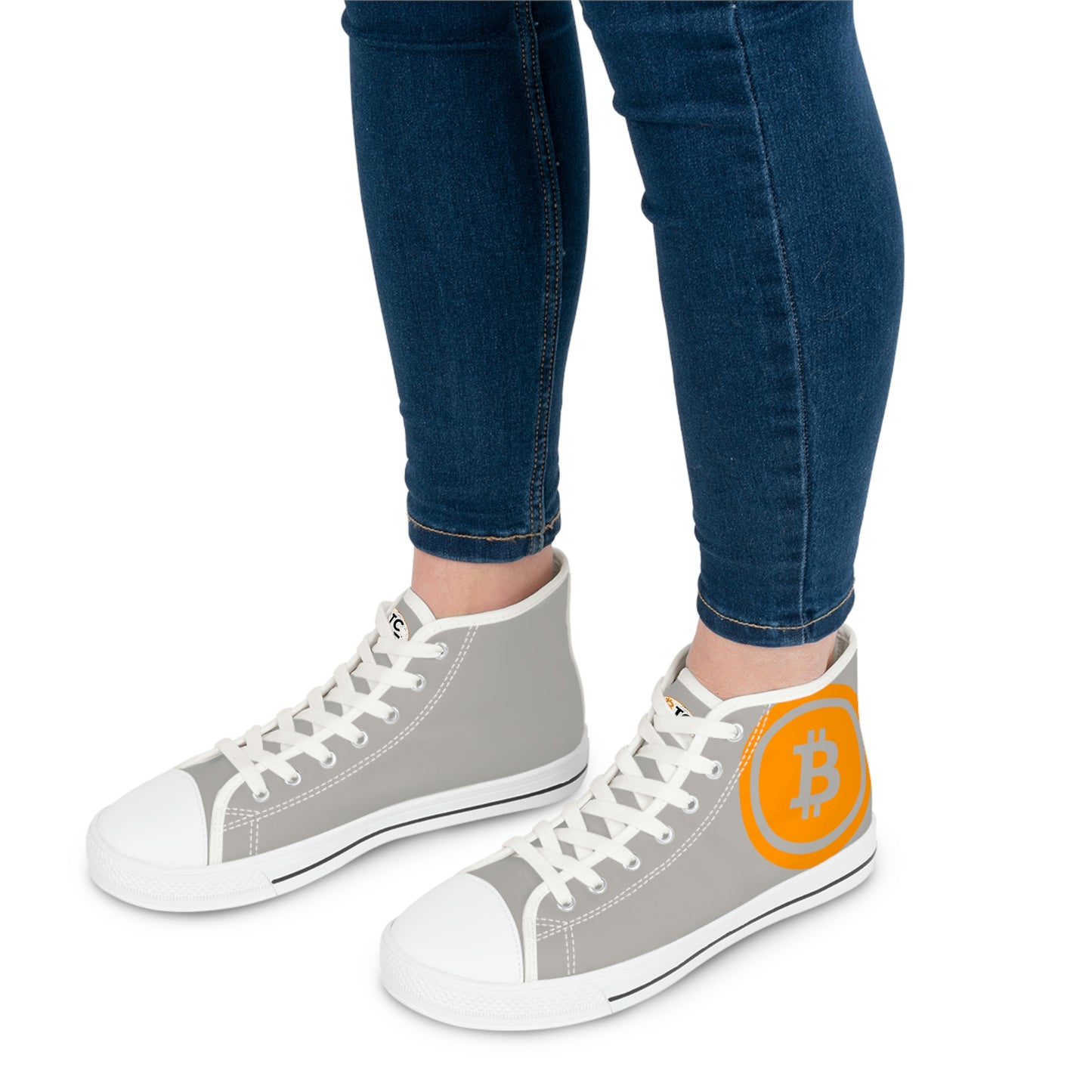 Bitcoin Women's High Top Sneakers, BTC5