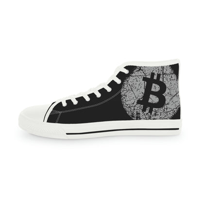 Bitcoin Men's High Top Sneakers, BTC7