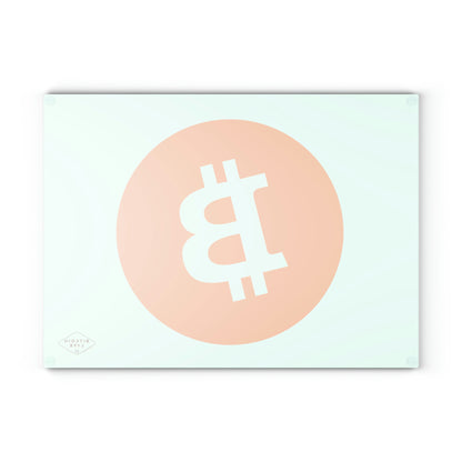 Bitcoin Glass Cutting Board, BTC2