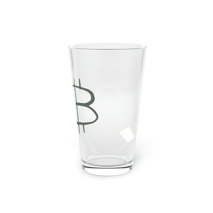 Bitcoin Pint Glass, BTC8