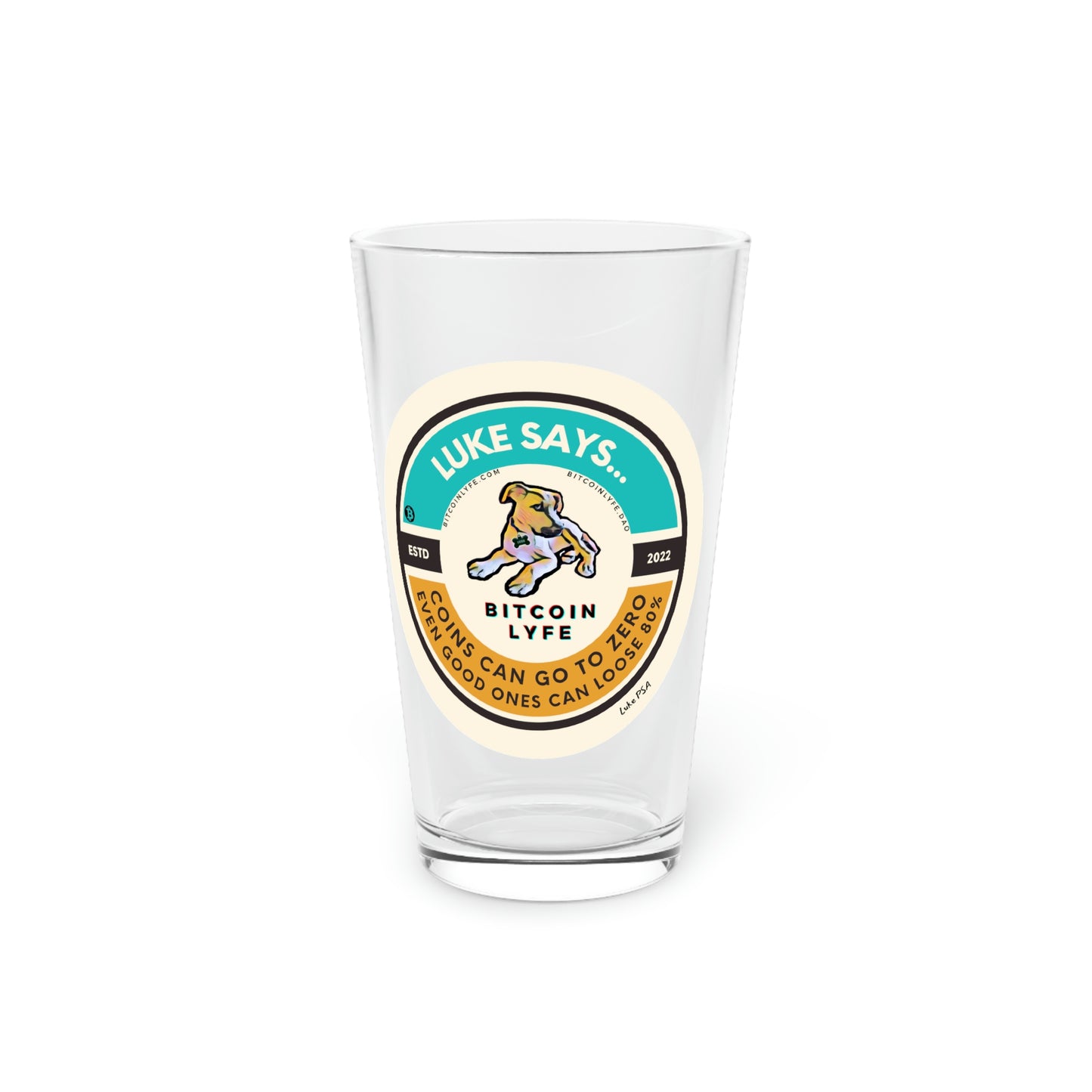 The Luke PSA Pint Glass, Zero