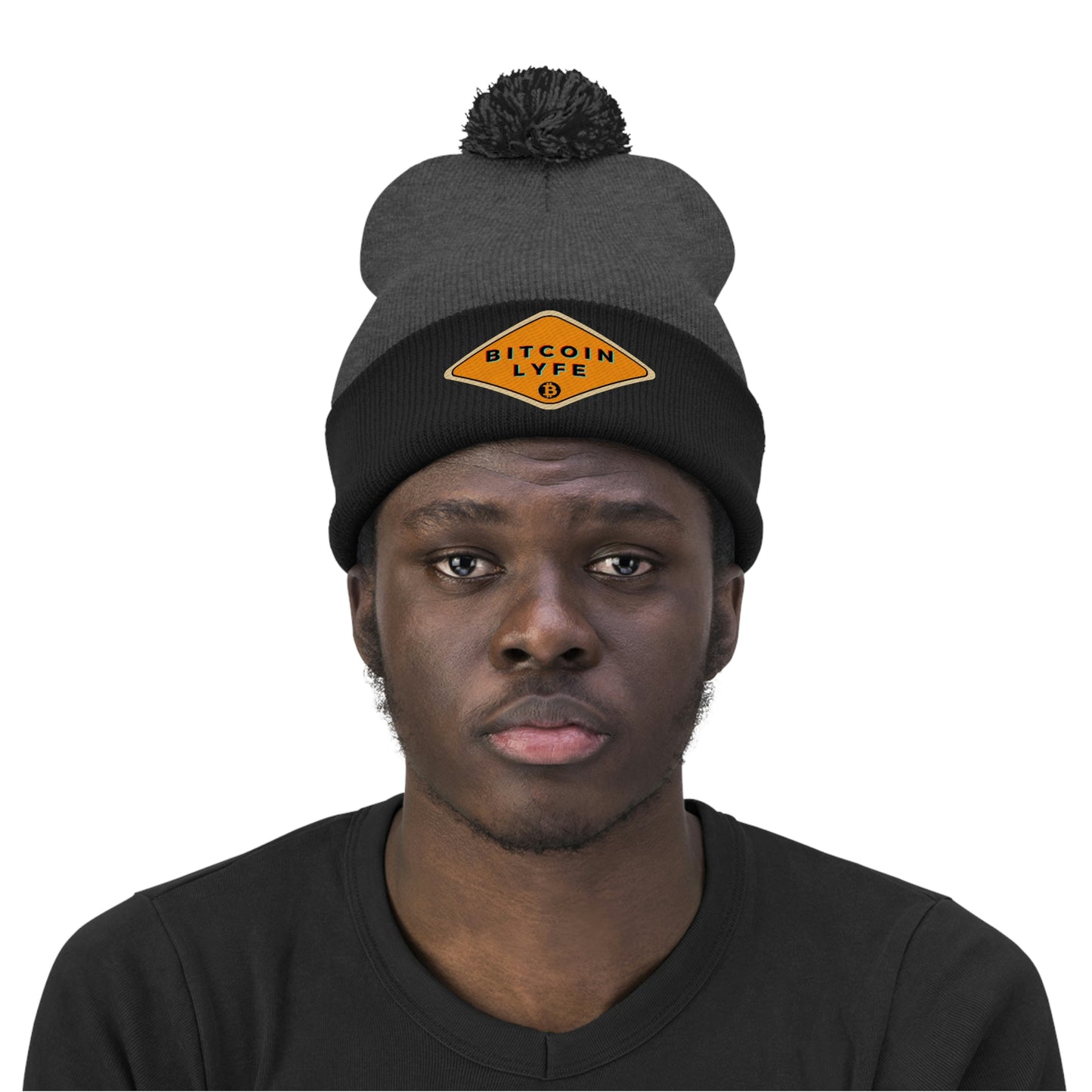 Bitcoin LYFE Pom Pom Beanie