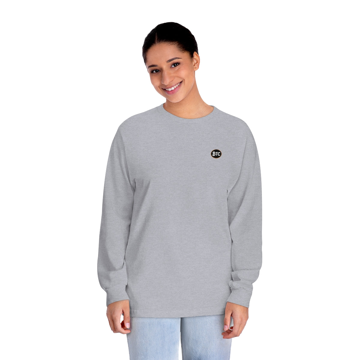 BTC Oval #4 Long Sleeve T-Shirt, Blackout Version