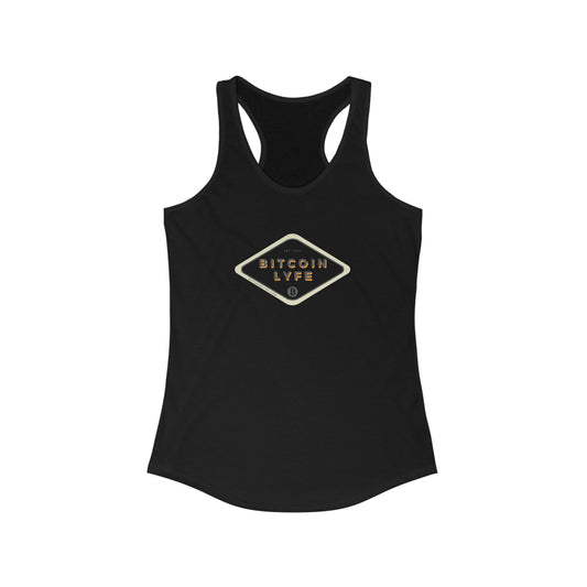 Bitcoin LYFE (Transparent) Racerback Tank