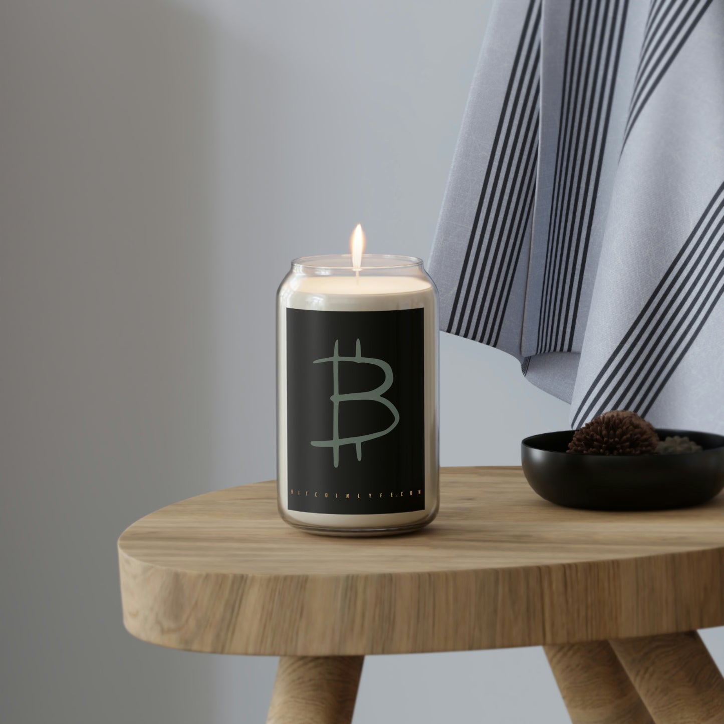 Bitcoin Large Scented Candle, BTC8