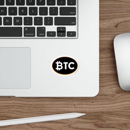 BTC #4 Oval Stickers, Blackout Version