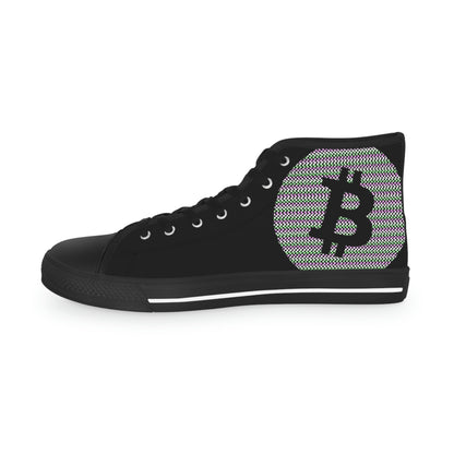 Bitcoin Men's High Top Sneakers, BTC6